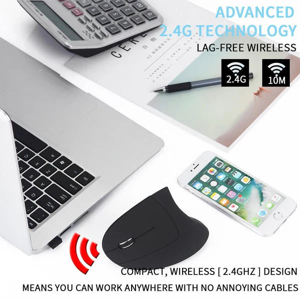 Left Hand Vertical Mouse Wireless Mouse